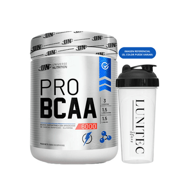 AMINOÁCIDOS UNIVERSE NUTRITION PRO BCAA 6000 500 G NARANJA + SHAKER