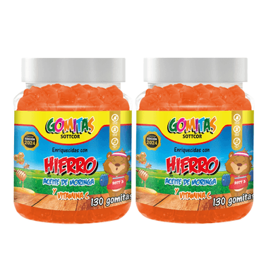 HIERRO PARA NIÑOS GOMITAS SOTTCOR 100G TUTTI FRUTTI