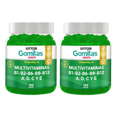 MULTIVITAMINA PARA ADULTOS GOMITAS SOTTCOR 100G CHICLE X2