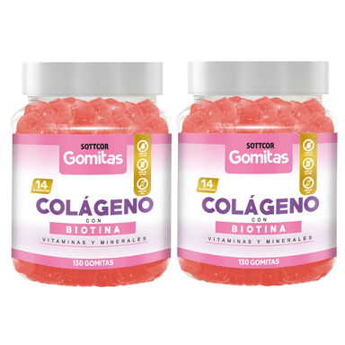 COLÁGENO PARA ADULTOS GOMITAS SOTTCOR 100G CHICLE X2