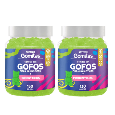 GOFOS PARA NIÑOS GOMITAS SOTTCOR 100GR CHICLE X2