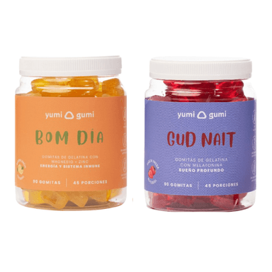 PACK BOM DÍA + GUT NAIT GOMITAS YUMI GUMI 90 UND