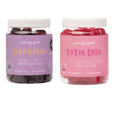 PACK YUMI GUMI GOMITAS CERO DRAMA + TOTAL DIVA 90 UND 200G