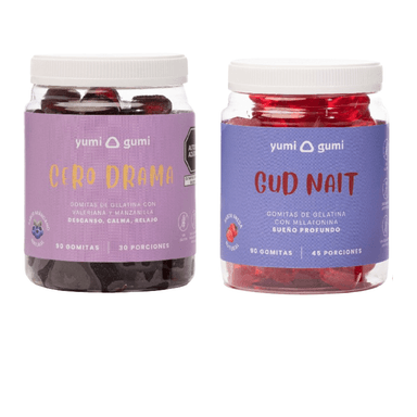 PACK YUMI GUMI GOMITAS CERO DRAMA + GUD NAIT 90 UND 200G