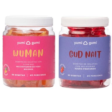 PACK WUMAN + GUD NAIT GOMITAS YUMI GUMI 90 UND FRESA