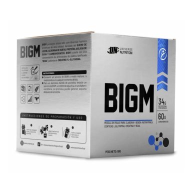 SUPLEMENTO UNIVERSE NUTRITION MASS GAINER G BIGM VAINILLA SACHETS EN POLVO 10 GR