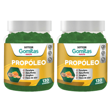 SUPLEMENTO SOTTCOR PROPÓLEO ADULTOS GOMITAS 100G X2