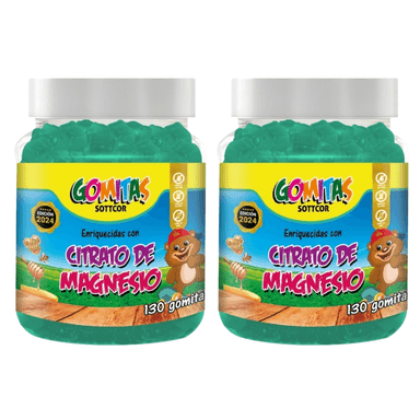 SUPLEMENTO SOTTCOR MAGNESIO NIÑOS GOMITAS 100G X2