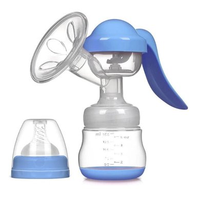 EXTRACTOR MANUAL DE LECHE MATERNA BEIDILE 150ML AZUL