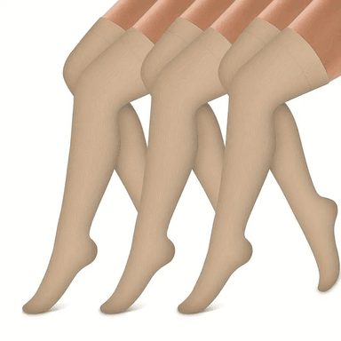 MEDIAS LARGAS PARA VARICES COMPRESION 15-20 MMHG BEIGE S/M
