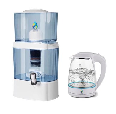 FILTRO PURIFICADOR DE AGUA DE 22L + HERVIDOR SALUDABLE BLANCO WATERPRO