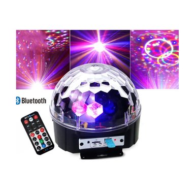 LUCES MULTICOLOR PARLANTE MUSICAL BLUETOOTH / MAGIC BALL LED USB