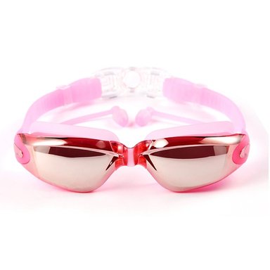 LENTES NATACIÓN FULL HD + PROTECCIÓN UV ROSADO