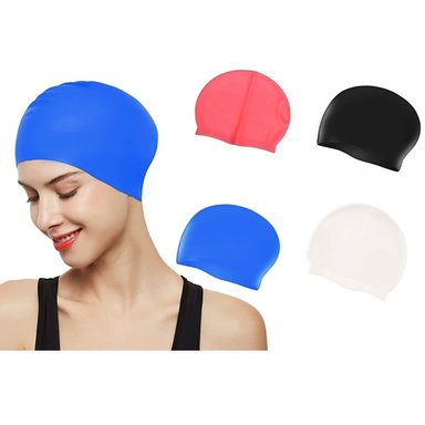 GORRO MULTICOLOR NATACIÓN SILICONA IMPERMEABLE