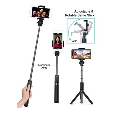 TRÍPODE PALO SELFIE STICK CON MANDO BLUETOOTH