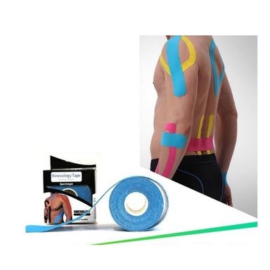 CINTA KINESIOLOGICA 5 METROS SOPORTE PARA DEPORTES ATLÉTICOS RECUPERACIÓN Y FISIOTERAPIA