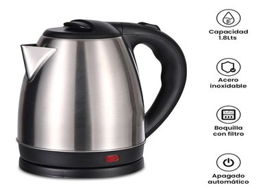 HERVIDOR GENÉRICO 2 L INALÁMBRICO PLATEADO