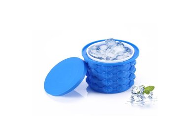 HIELERA AZUL SILICONA MULTIUSOS