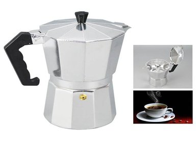 CAFETERA ITALIANA CUBANA PARA 3 A 6 TAZAS DE CAFÉ EXPRESO MOKA