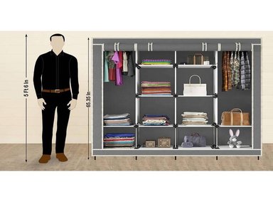 ROPERO ORGANIZADOR ARMARIO CLOSET ARMABLE 4 CUERPOS MULTICOLOR - 3