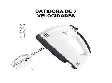 BATIDORA DE MANO 7 VELOCIDADES ELÉCTRICO DE REPOSTERÍA