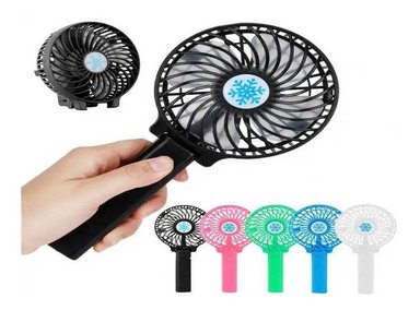 VENTILADOR PORTATIL RECARGABLE FLEXIBLE CON LINTERNA