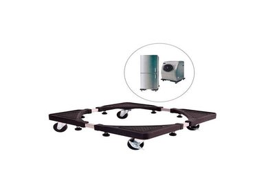 SOPORTE BASE AJUSTABLE METAL CON RUEDAS PARA ELECTRODOMÉSTICO LAVADORA