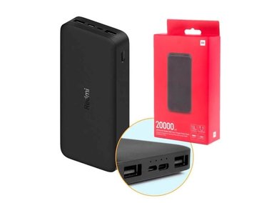 POWER BANK REDMI 20000 MAH XIAOMI 18W TIPO C PORTATIL - 1