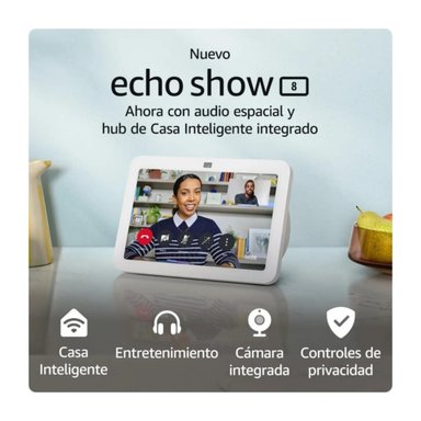 AMAZON PANTALLA INTELIGENTE ECHO SHOW 8 3RA GEN CON ALEXA NEGRO - 3