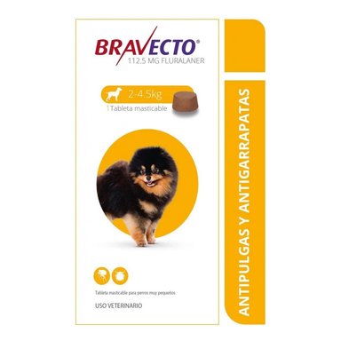 ANTIPULGAS BRAVECTO PARA PERROS DE 2 A 4.5 KG