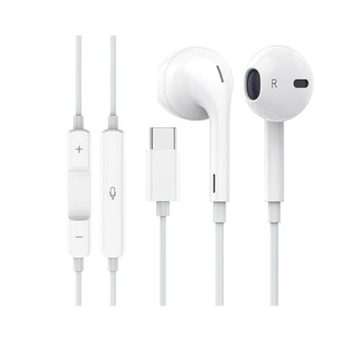 AUDÍFONO EARPODS APPLE CON CONECTOR TIPO C BLANCO - 2