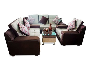 RABHE JUEGO DE SALA 321 SARA - BEIGE