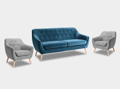 JUEGO SALA RABHÉ RABHE VINTAGE LINN 3 1 1