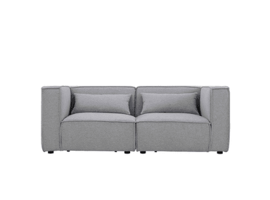 SOFÁ RABHÉ BARENA SHORT 2 CUERPOS GRIS