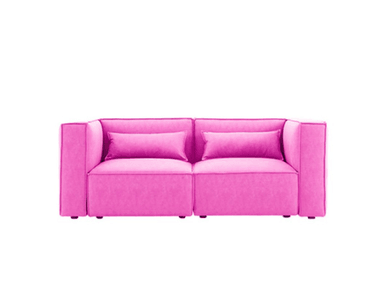 SOFÁ RABHÉ BARENA SHORT 2 CUERPOS ROSADO
