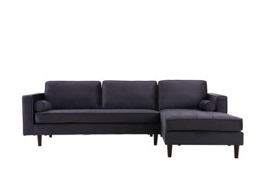 SECCIONAL RABHÉ SECCCIONAL GRIS OSCURO RABHE ROSE PLOMO