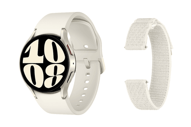 SET SMARTWATCH SAMSUNG GALAXY 6 BLUETOOTH 40MM DORADO + CORREA FINA TELA