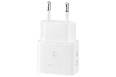 CARGADOR SAMSUNG CARGA RAPIDA 25W SIN CABLE BLANCO - 2