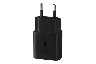 CARGADOR SAMSUNG CARGA RAPIDA 15W SIN CABLE NEGRO - 2