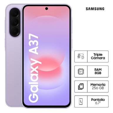 CELULAR SAMSUNG  GALAXY A37 256GB LIGHT VIOLET - 1