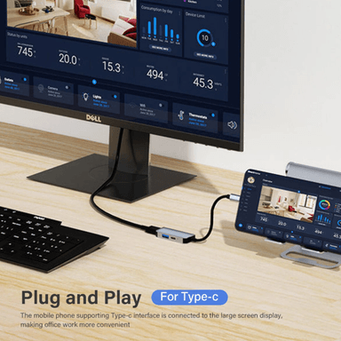 ADAPTADOR MULTIPUERTO TIPO C A HDMI UDB IPAD AIR PRO MACBOOK - 5