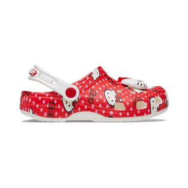 ZUECOS CROCS HELLO KITTY RED CLASSIC CLOG T NIÑOS - 1