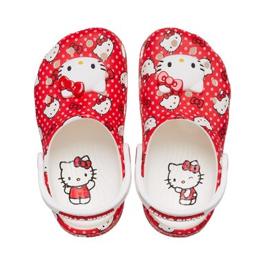 ZUECOS CROCS HELLO KITTY RED CLASSIC CLOG T NIÑOS - 3
