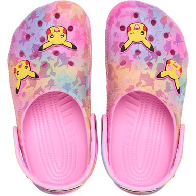 ZUECOS CROCS PIKACHU PINK CLASSIC CLOG K NIÑOS - 3