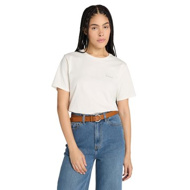 POLO TIMBERLAND SHORT-SLEEVE EMBROIDERED LOGO TEE MUJER