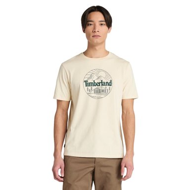 POLO TIMBERLAND MOUNTAIN GRAPHIC SHORT SLEEVE TEE HOMBRE