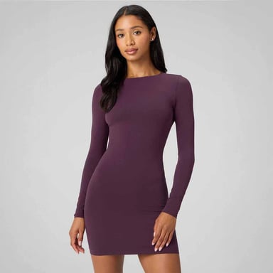 VESTIDO FABLETICS SEAMLESS LONG-SLEEVE MINI DRESS MUJER - 3