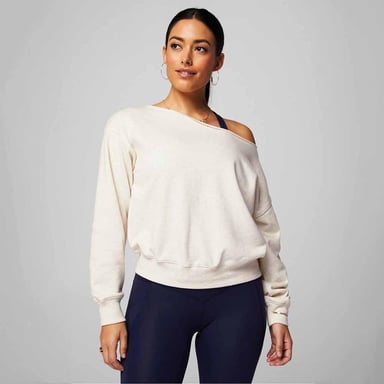 POLERA FABLETICS YEAR ROUND TERRY OFF SHOULDER SWEATSHIRT MUJER - 1
