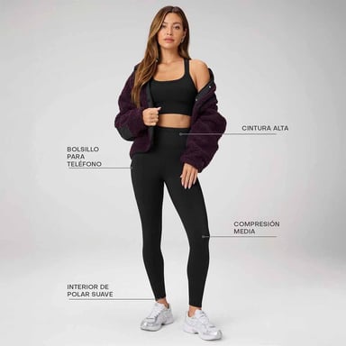 LEGGINGS FABLETICS COLD WEATHER HIGH-WAISTED POCKET LEGGING MUJER - 4