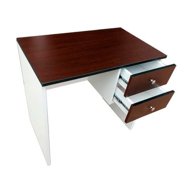 ESCRITORIO PARA LAPTOP MUEBLES CRISOSTOMO HOME OFICCE BLANCOESTUDIO WENGUE 80CM